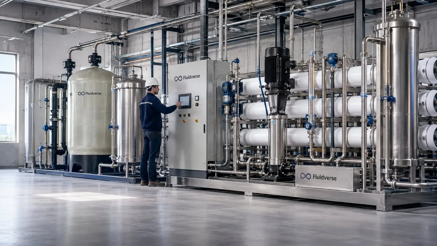 Fluidverse water treatment system visualisation